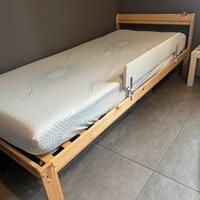 Letto singolo 90x200 con materasso