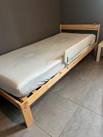 Letto singolo 90x200 con materasso