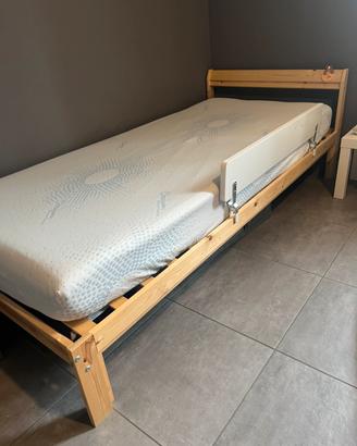 Letto singolo 90x200 con materasso