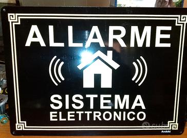 2 CARTELLI METALLO PROTEZIONE CASA