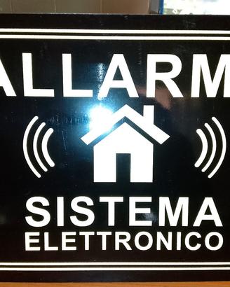 2 CARTELLI METALLO PROTEZIONE CASA