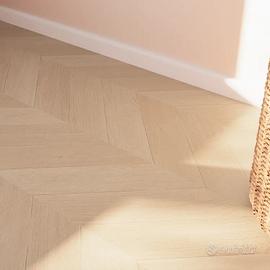 SPC effetto legno beige Sp 5.5 mm con sottopavimen