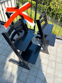 2 Stokke Tripp Trapp®  originali- colore Nero