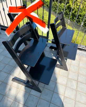 2 Stokke Tripp Trapp®  originali- colore Nero