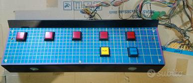 Plancia videopoker con pulsanti e cablaggio jamma