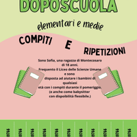 Aiuto compiti e baby sitter