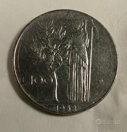 100 Lire Minerva 1958 – Data Chiave – Ottime Condi