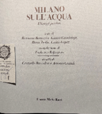 LIBRO STORICO "MILANO SULL'ACQUA".