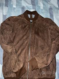 Giacca di pelle di agnello marrone