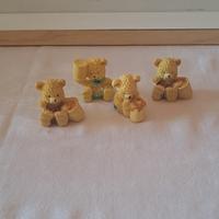 4 orsacchiotti in resina