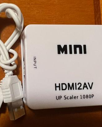 Convertitore HDMI2AV Mini Up Scaler 1080P