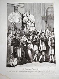 1833 Papa Gregorio XVI benedice popolo a Pasqua