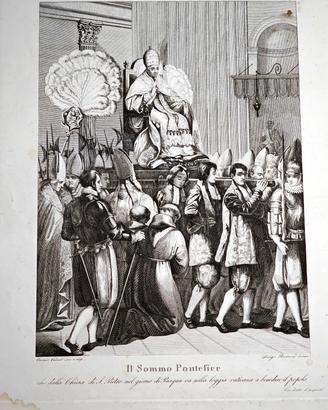1833 Papa Gregorio XVI benedice popolo a Pasqua