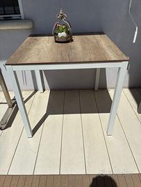 Tavolo da esterno Fiam 80x80 in alluminio