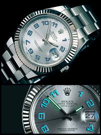 Rolex DJ 41mm 116334 silver lunetta oro 2015 full