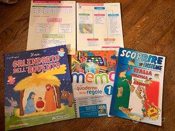 5 libri-quaderni per scuola elementare