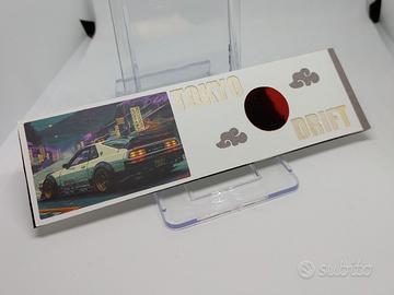 Segnalibro/Targhetta tema Tokyo Drift (15x4,5cm)