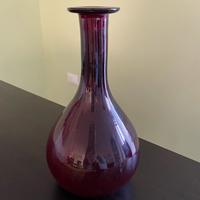 Bottiglietta vetro soffiato bordeaux