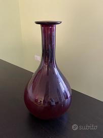 Bottiglietta vetro soffiato bordeaux