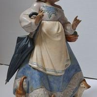 LLADRÓ 12219 Statua Bimba  gatti e ombrello  Under