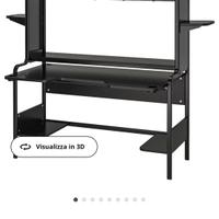 Scrivania gamer nero ikea