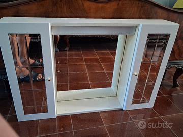 mobiletto specchiera da bagno