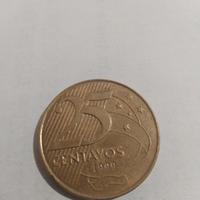 MONETA 25 CENTAVOS BRASILE 