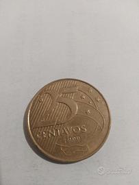 MONETA 25 CENTAVOS BRASILE 