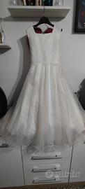 vestito da comunione in tulle è macramè sartoriale