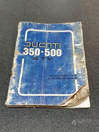 USO E MANUTENZIONE MANUALE DUCATI 350 - 500 - GTV 
