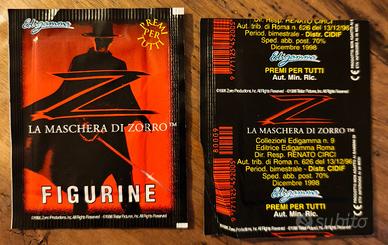 Bustine figurine "La maschera di Zorro"
