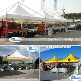 Gazebo pagoda 4x4 ignifugo professionale PVC fiera