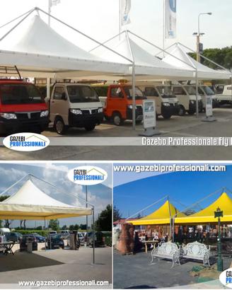 Gazebo pagoda 4x4 ignifugo professionale PVC fiera