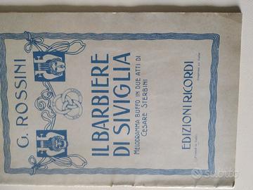 Libretto Il Barbiere di Siviglia, Rossini, Ricordi