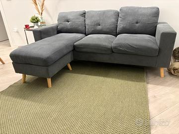 Divano Angolare con Penisola Reversibile