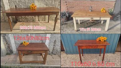 antichi tavoli da osteria