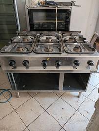 Cucina 6 fuochi MBM