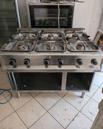 Cucina 6 fuochi MBM