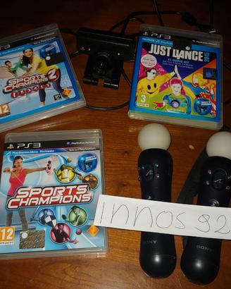 Kit 2x Controller Move + EyeCamera + Giochi X Move