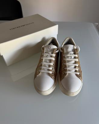 Sneakers Scarpe in pelle emporio Armani donna