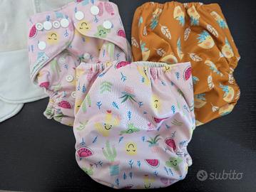 BIO Pannolini Lavabili GOTS Fatto a Mano Marca EU