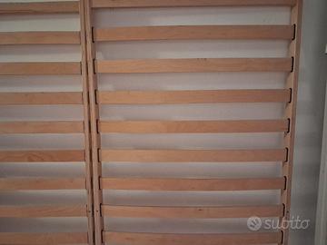 2 reti con doghe  in legno