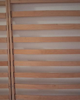2 reti con doghe  in legno