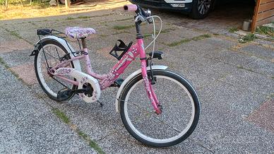 Bicicletta bimba ruote 20 pol. rosa 5-9 anni.