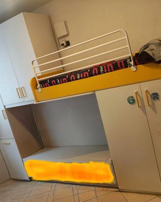 Cameretta 3 letti, uno a scomparsa