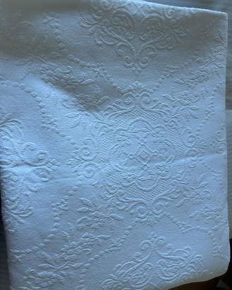 Coperta/tovaglia antico cotone ricamato