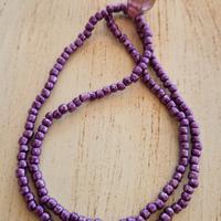 collana di perline vetro con pendente Murano