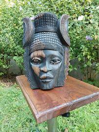 Maschera Africana in legno d'ebano Vintage 