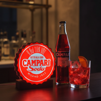 Lampada LED Campari Soda stile retrò bar