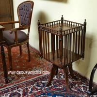 Libreria girevole stile inglese quadrata